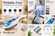 TweakLuxe Handheld Garment Steamer key benefits overview